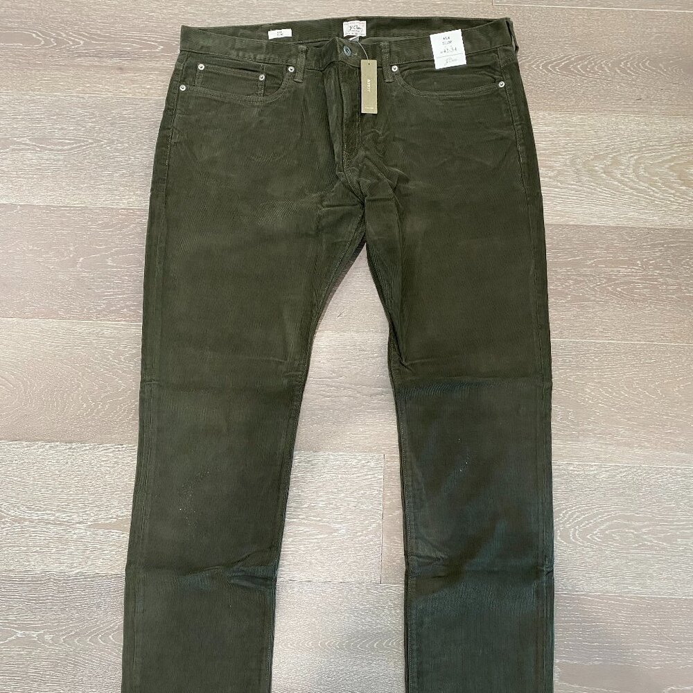 J.Crew Men’s Green Corduroy Pants - 42 x 34